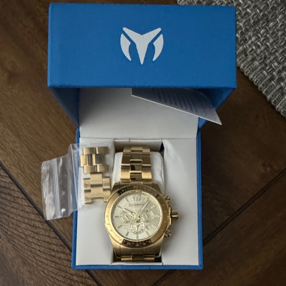 Technomarine Gold Chronograph Watch